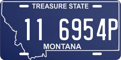 MT license plate 116954P