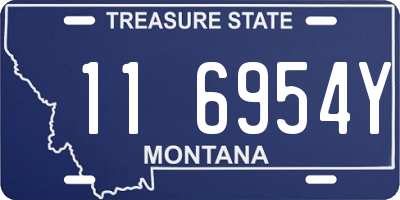 MT license plate 116954Y