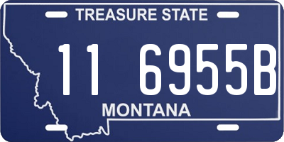 MT license plate 116955B