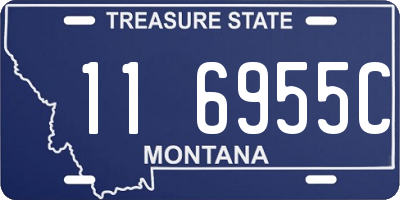 MT license plate 116955C