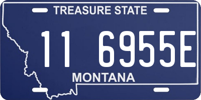 MT license plate 116955E