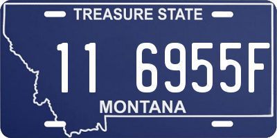 MT license plate 116955F