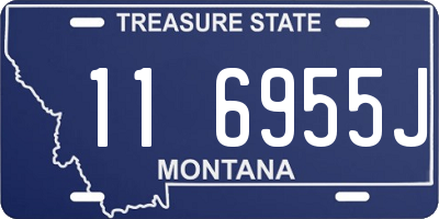 MT license plate 116955J