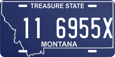 MT license plate 116955X