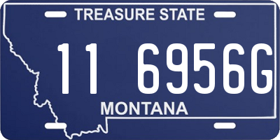 MT license plate 116956G