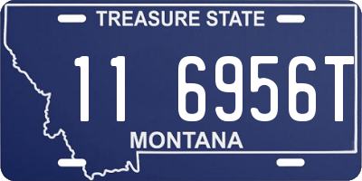 MT license plate 116956T
