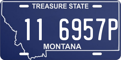 MT license plate 116957P