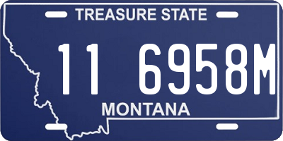 MT license plate 116958M