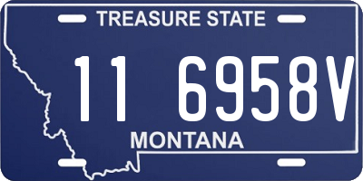 MT license plate 116958V