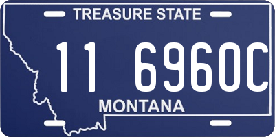 MT license plate 116960C