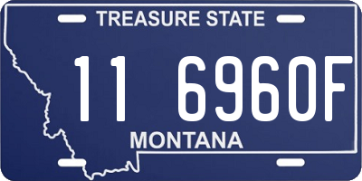 MT license plate 116960F
