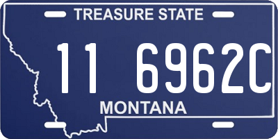MT license plate 116962C