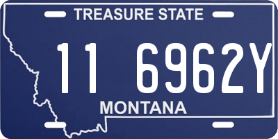 MT license plate 116962Y