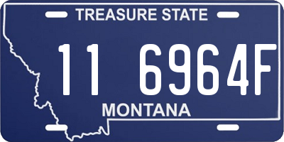 MT license plate 116964F