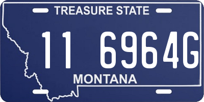 MT license plate 116964G