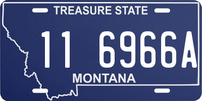 MT license plate 116966A