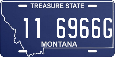 MT license plate 116966G
