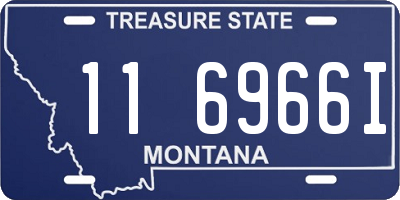 MT license plate 116966I