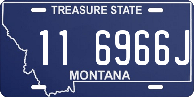 MT license plate 116966J