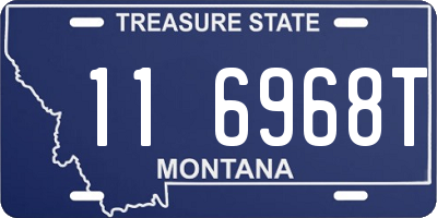 MT license plate 116968T