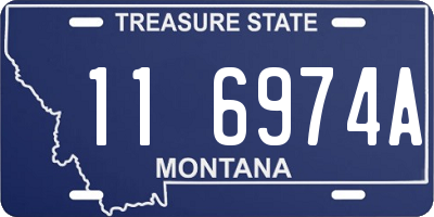 MT license plate 116974A