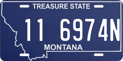 MT license plate 116974N