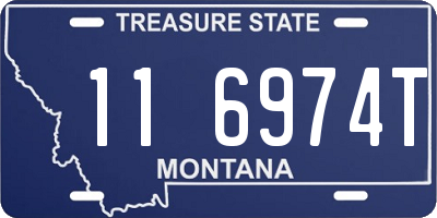 MT license plate 116974T