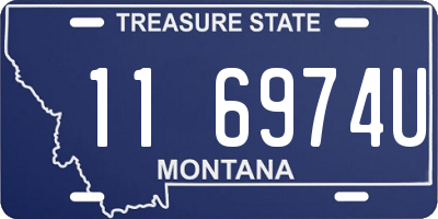 MT license plate 116974U