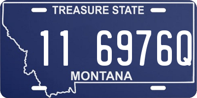 MT license plate 116976Q