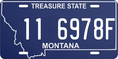 MT license plate 116978F