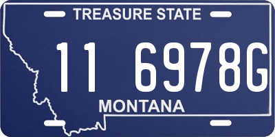MT license plate 116978G