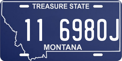 MT license plate 116980J