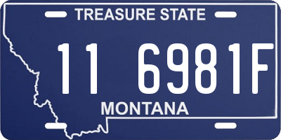 MT license plate 116981F