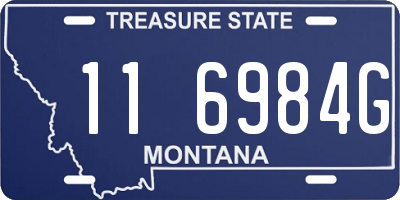 MT license plate 116984G