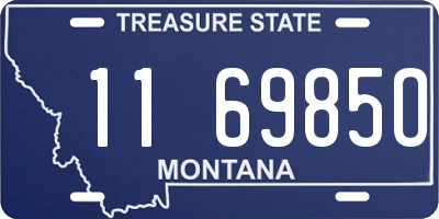 MT license plate 116985O