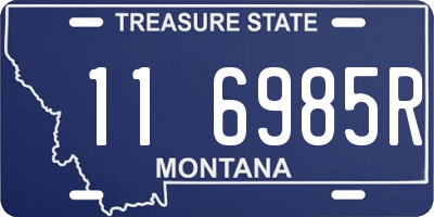MT license plate 116985R