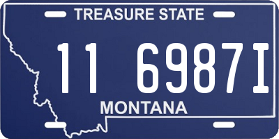 MT license plate 116987I