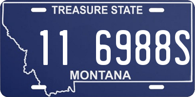 MT license plate 116988S
