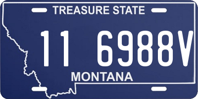 MT license plate 116988V