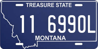 MT license plate 116990L