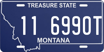 MT license plate 116990T