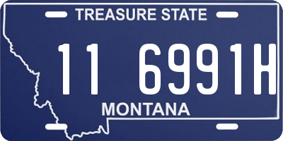 MT license plate 116991H