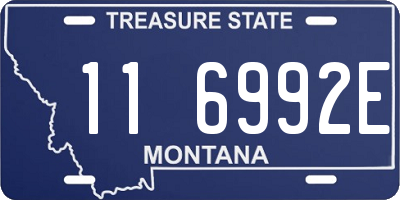 MT license plate 116992E