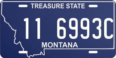 MT license plate 116993C