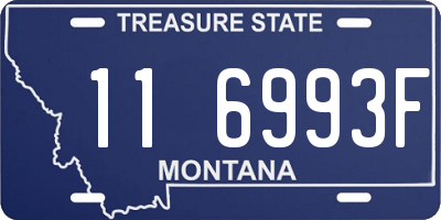 MT license plate 116993F