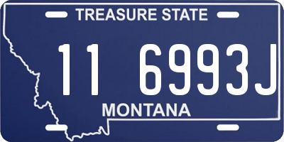 MT license plate 116993J