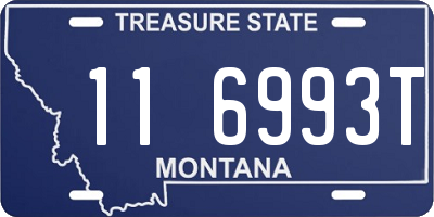 MT license plate 116993T