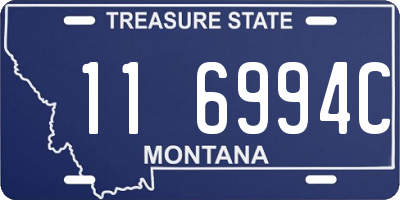 MT license plate 116994C