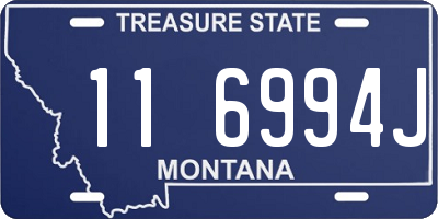 MT license plate 116994J