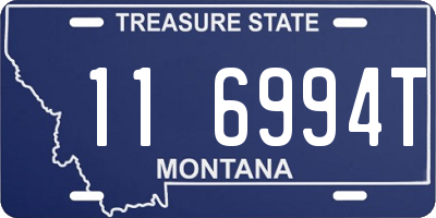 MT license plate 116994T